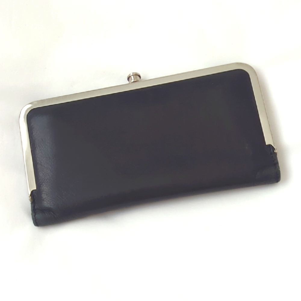 ESPRIT Black Leather Clutch Wallet